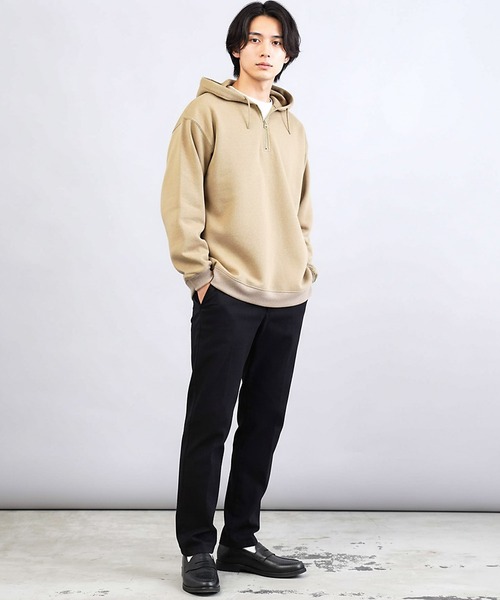 JIGGYS SHOP（ジギーズショップ） パーカー 裏起毛ハーフジップ