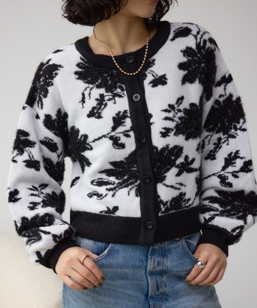 AZUL BY MOUSSY（アズールバイマウジー） カーディガン 2WAY花柄 