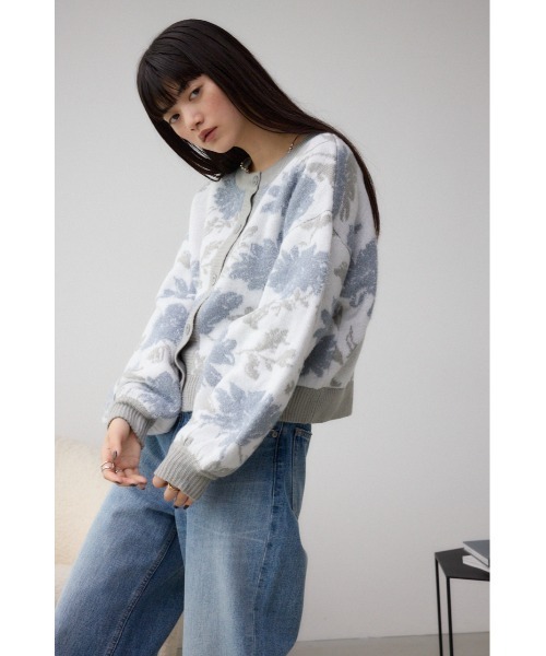 AZUL BY MOUSSY（アズールバイマウジー） カーディガン 2WAY花柄