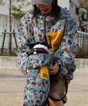 犬 服 「犬服・ドッグウェア」撥水総柄フードJKの詳細画像3