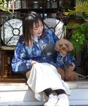 犬 服 「犬服・ドッグウェア」撥水総柄フードJKの詳細画像4