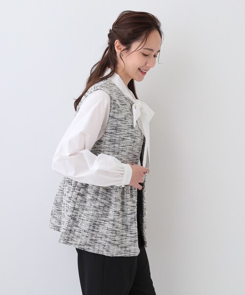 Mystrada - 新品 アルページュストーリー ツイードペプラムジレ