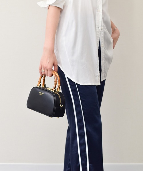 CHRISTIAN VILLA ハンドバッグ 「CHRISTIAN VILLA」バンブーハンドル