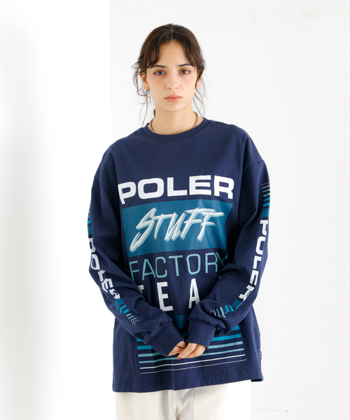 【POLeR/ポーラー】 STUFF RELAX TEE/スタッフロゴ/リラック ABAHOUSE｜【POLeR/ポーラー】 STUFF RELAX TEE/スタッフロゴ