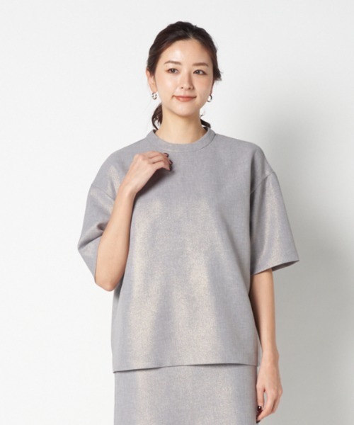 【新品未使用】エリオポール　GLITTER TEE BLOUSE GLITTER TEE BLOUSE｜HELIOPOLE｜HÉLIOPÔLE（エリオポール）公式