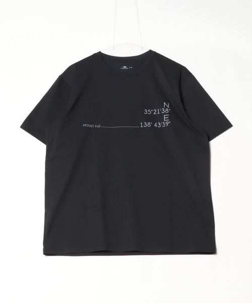 TIGORA tシャツ ティゴラ グラフィック半袖T 富士山等高線