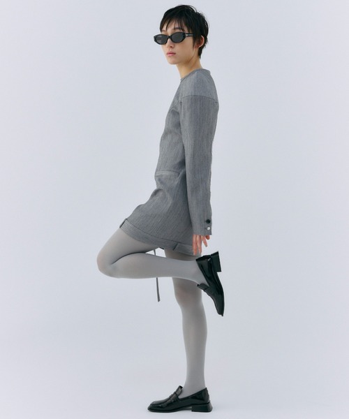 ワンピース JOSEMOON POWER SHOULDER MINIDRESS セール】POWER SHOULDER MINIDRESS/パワーショルダーミニドレス