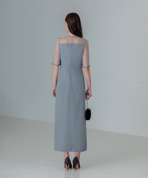 Leja ドレス 「LEJA」フロントプリーツシアースリーブIライン