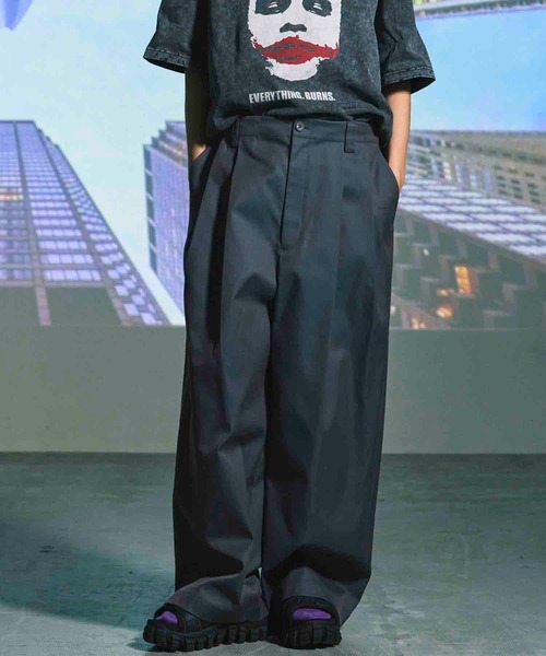 パンツ 20SS MHL. TUCK WIDE COTTON PANTS MAISON SPECIAL パンツ 「UNISEX」120/2/2 Suvin Cotton