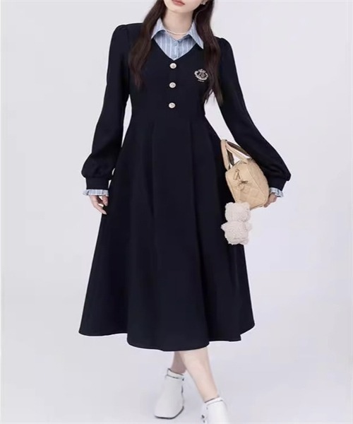 『芽風』ワンピースセットアップ Dream garden ワンピース セットアップ制服風ワンピース