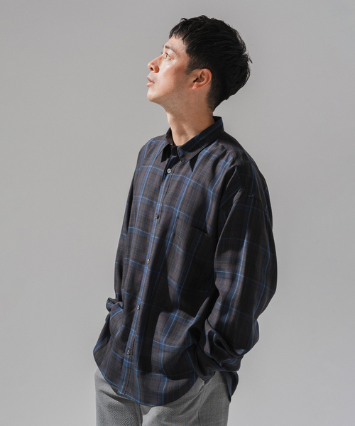 EDIFICE×DEVEAUX 　チェックシャツ EDIFICE【DEVEAUX/デブォー】別注バスケットチェックシャツブルゾン