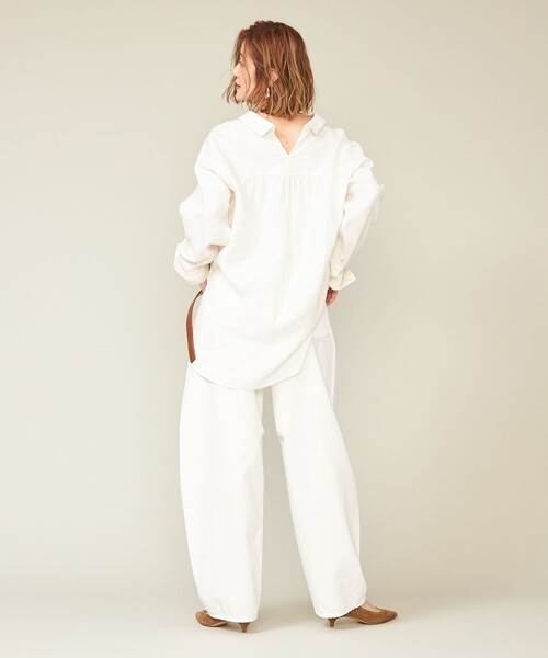 【別注】＜upper hights for conte＞タックデニムパンツ25 別注】＜upper hights for conte＞タックデニムパンツ UN