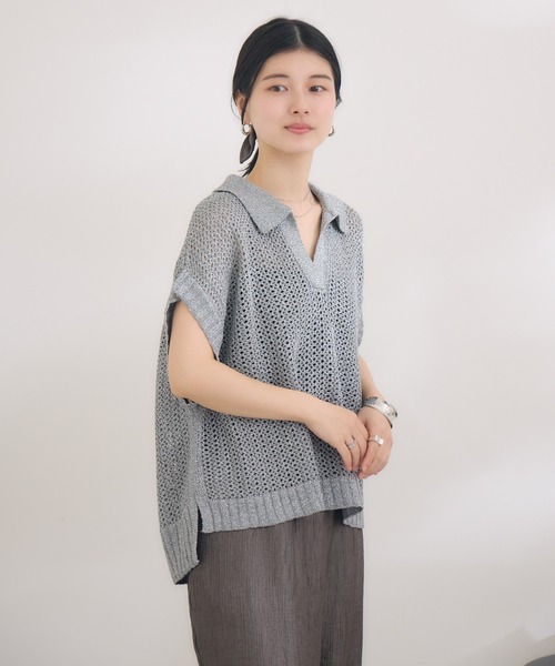 tシャツ 「Pillini/ピリーニ」グリッターポロプルオーバー レディース KATHARINE ROSS tシャツ 「Pillini/ピリーニ」グリッターポロ