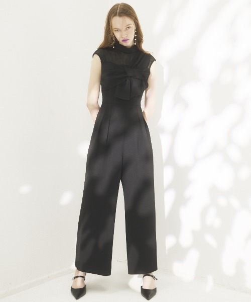 And Couture オールインワン アシメショルダーリボン