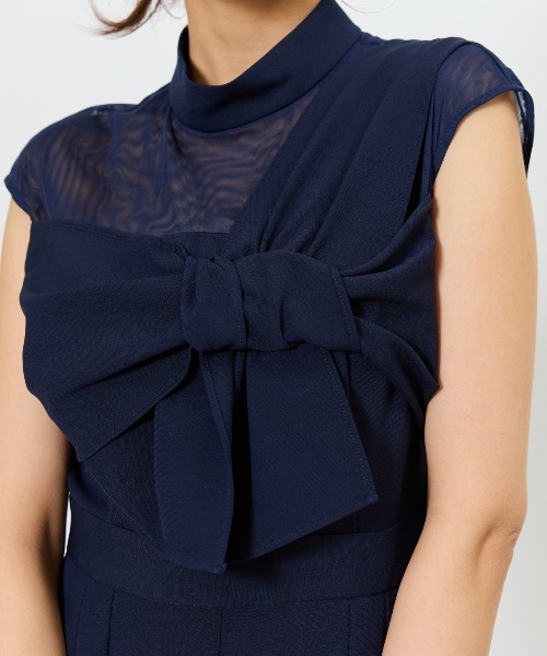 And Couture オールインワン アシメショルダーリボン