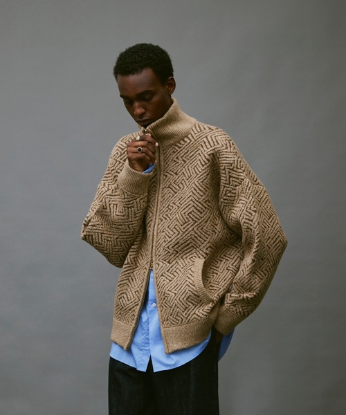 soerte ニットカーディガン 2 ブルー メンズ : ZOZOTOWN Yahoo!店