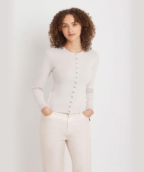 agnes b.（アニエスベー） カーディガン コットン ニット 長袖