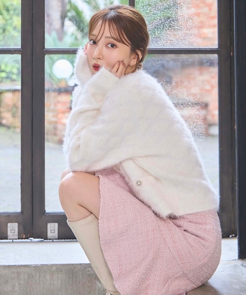 「SWINGLE」 フレアミニスカート SMALL ピンク レディース_画像4