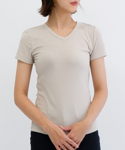 tシャツ 綿スムースプルオーバー レディース CLOTHY tシャツ 「肌触りなめらかな綿混スムース素材