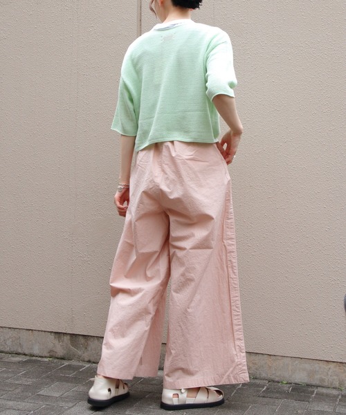 MEYAME（メヤメ） ワイドパンツ チノパン サイドラインワイド