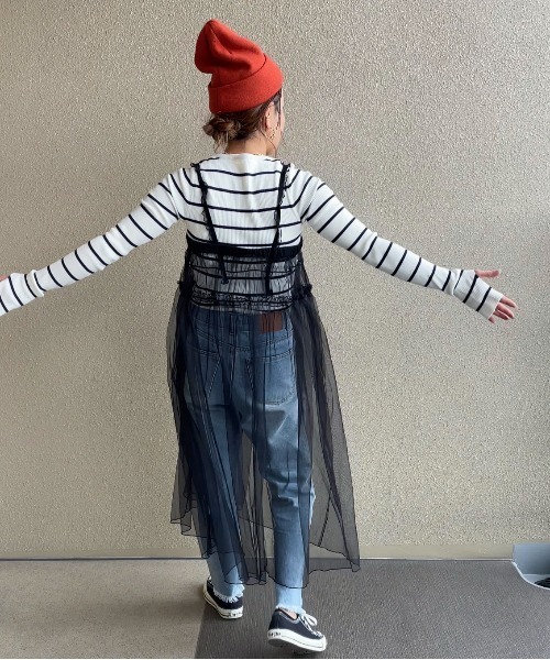 [feepur by saya] обработка Denim брюки MEDIUM серый женский 