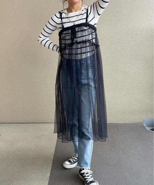 [feepur by saya] обработка Denim брюки MEDIUM серый женский 