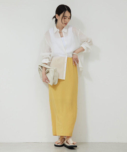 値下げ/GALLARDAGALANTE レディース シャツ 長袖/美品 GALLARDAGALANTE ブラウス シャツ Vノーカラーブラウス