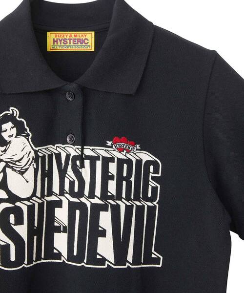 HYSTERIC GLAMOUR ポロシャツ フリーサイズ HYSTERIC GLAMOUR ポロシャツ フリーサイズ