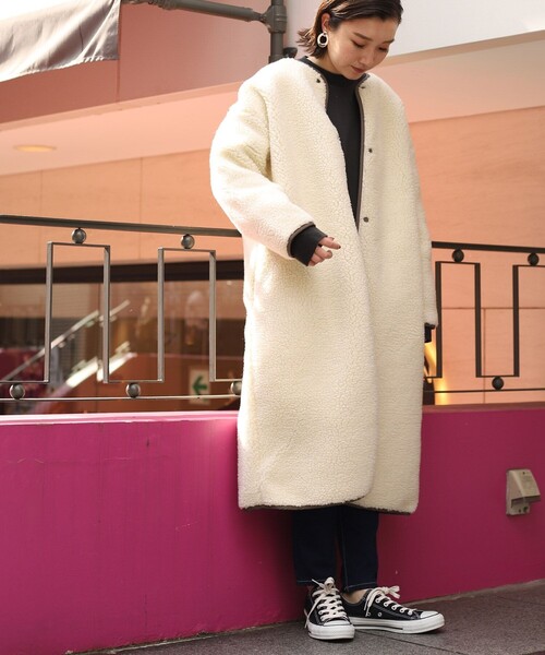 FREAK'S STORE（フリークスストア） ノーカラーコート フリ- オフ