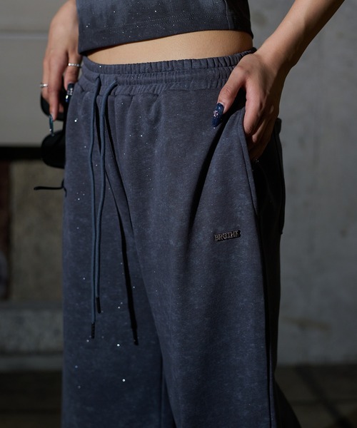 sedacle セットアップ sedacle girl スウェットパンツ ジャージ グリッタースウェット