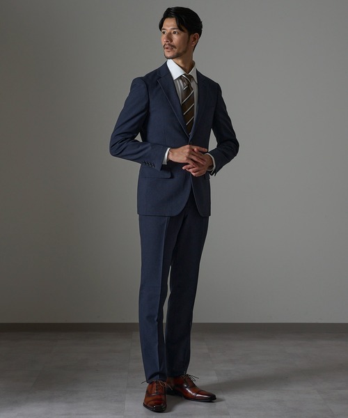 専用　TETE HOMME 高級イタリア生地　ネイビーブルー スーツ　ストライプ TETE HOMME 「TETE HOMME」 スーツ - ネイビー メンズ