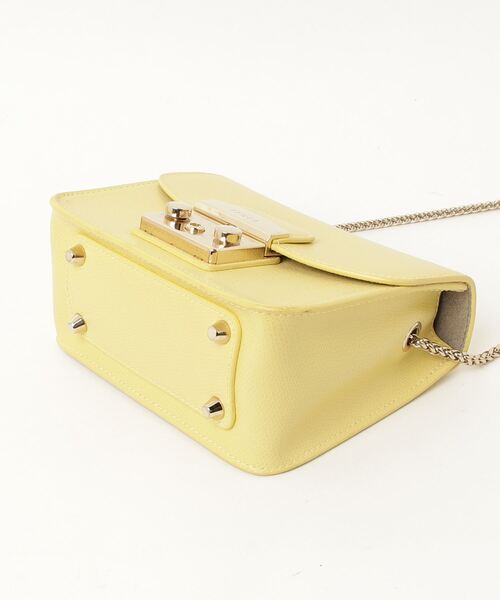 FURLA 「FURLA」 ワンポイントショルダーバッグ - イエロー レディース 