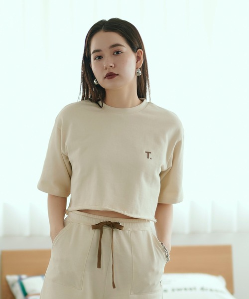 「TINA：JOJUN」 半袖Tシャツ M ラベンダー レディース