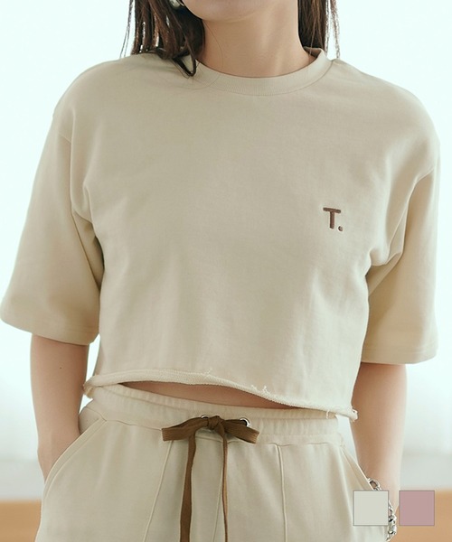 「TINA：JOJUN」 半袖Tシャツ M ラベンダー レディース