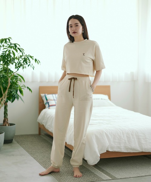 「TINA：JOJUN」 半袖Tシャツ M ラベンダー レディース