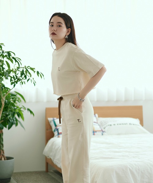 「TINA：JOJUN」 半袖Tシャツ M ラベンダー レディース