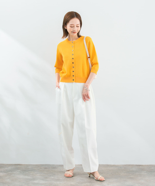 URBAN RESEARCH ROSSO WOMEN」 7分袖ニットカーディガン FREE