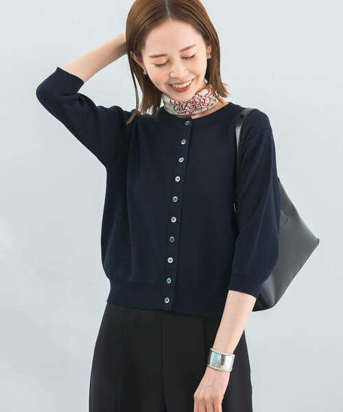 「URBAN RESEARCH ROSSO WOMEN」 ニットカーディガン FREE ベージュ レディース URBAN RESEARCH ROSSO 畦編み ニット カーディガン - メルカリ