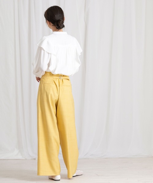 「Gready Brilliant」 「AuieF」長袖ブラウス 38 オフホワイト レディース_画像4