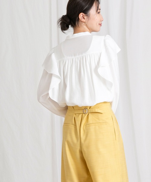 「Gready Brilliant」 「AuieF」長袖ブラウス 38 オフホワイト レディース_画像8
