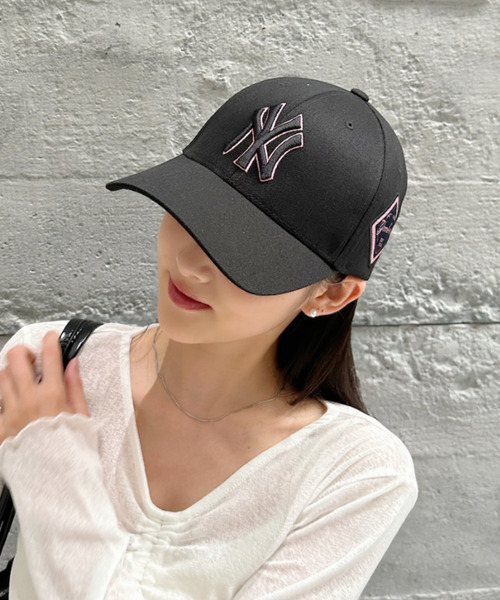 MLB Korea ダイヤモンド刺繍ロゴパッチボールキャップ セール】【日本未発売/WEB限定】MLB Korea(エムエルビーコリア