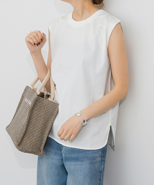 Spick＆Span tシャツ 「追加2」ファインコットンノースリーブ
