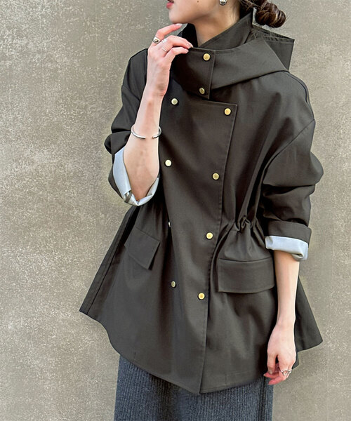 ノーブル　NOBLE オーバーサイズ　ノーカラージャケット　36 NOBLE 「NOBLE」 ジャケット 36 チャコールグレー レディース