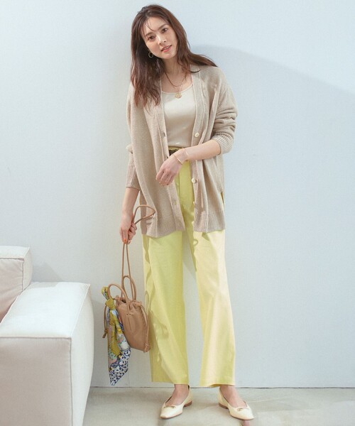 Second Layer ニット　カーディガン　ベージュ　サイズ48 ケーブルニットカーディガン(SS(130) ベージュ): ジュニア - ナルミヤ