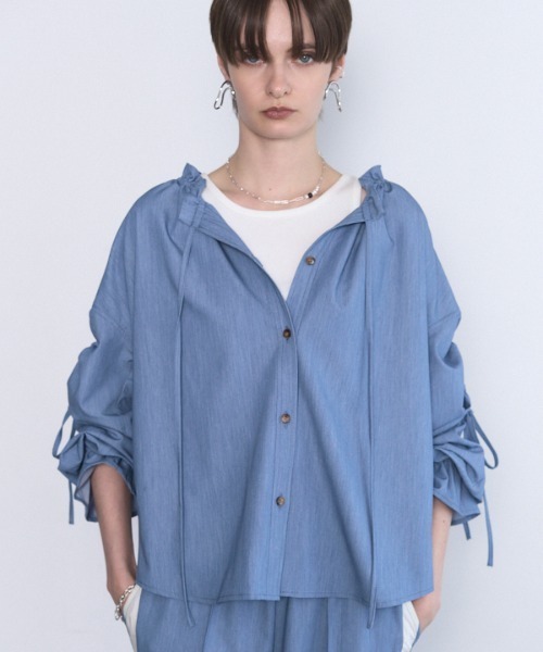 ブラウス シャツ Dali soft denim shirt ダリソフトデニムシャツ レディース