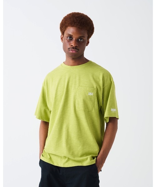 WIND AND SEA（ウィンダンシー） tシャツ SEA ESS 2P POCKET S/S TEE