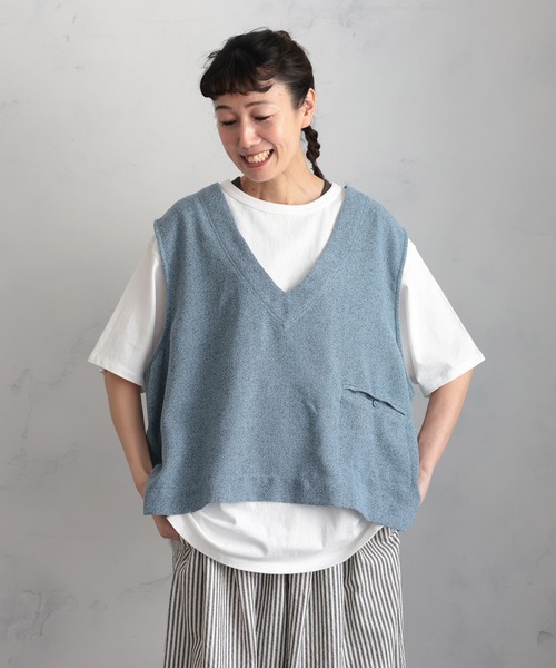 soulberry ベスト ジレ 涼やかな、夏のこなれベスト レディース