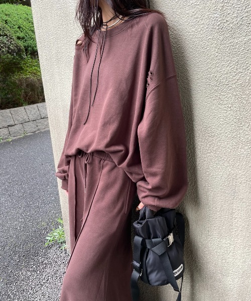 AIC. トレーナー スウェット ダメージ加工オーバーサイズスウェット