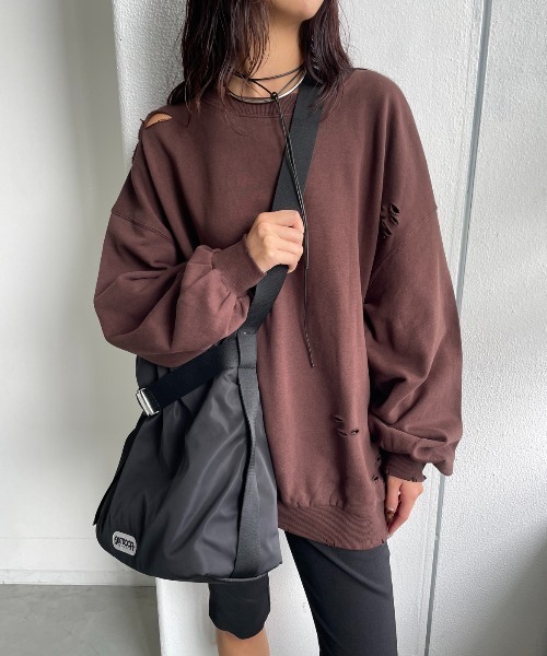 AIC. トレーナー スウェット ダメージ加工オーバーサイズスウェット