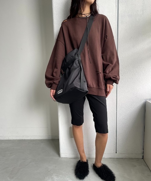 AIC. トレーナー スウェット ダメージ加工オーバーサイズスウェット